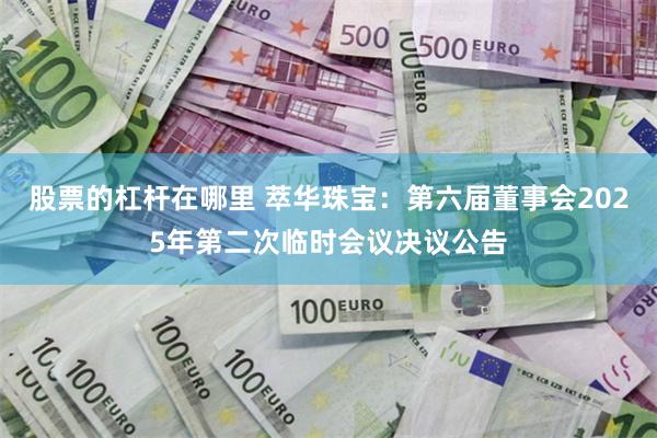 股票的杠杆在哪里 萃华珠宝：第六届董事会2025年第二次临时会议决议公告