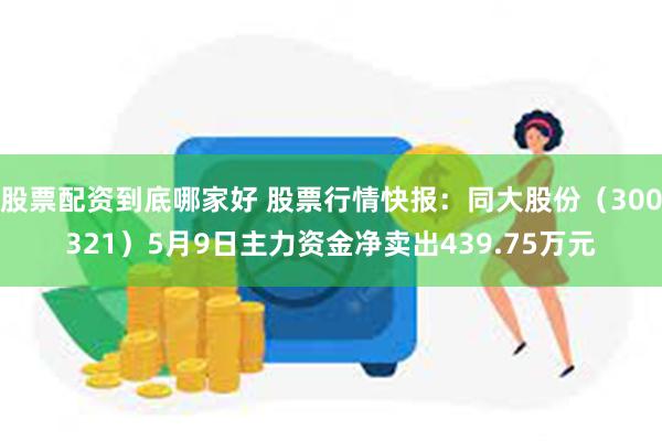 股票配资到底哪家好 股票行情快报：同大股份（300321）5月9日主力资金净卖出439.75万元